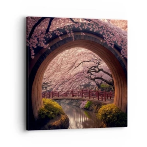 Obraz na plátně - Japonské jaro - 40x40 cm