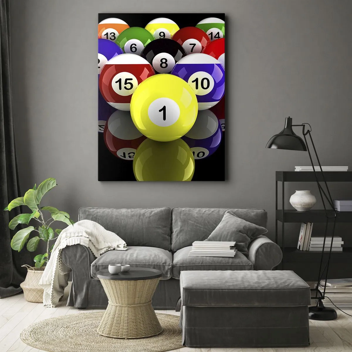 Obraz na plátně - Různé barvy hry - 55x100 cm