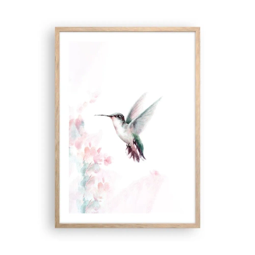 Plakát v rámu světlý dub - Mávání - 50x70 cm