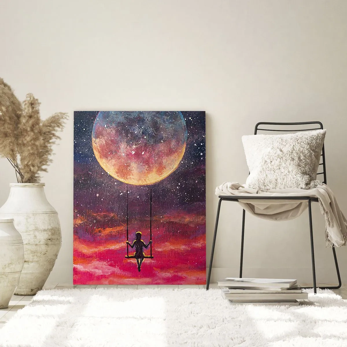 Obraz na skle - Stavět si vzdušné zámky - 50x70 cm