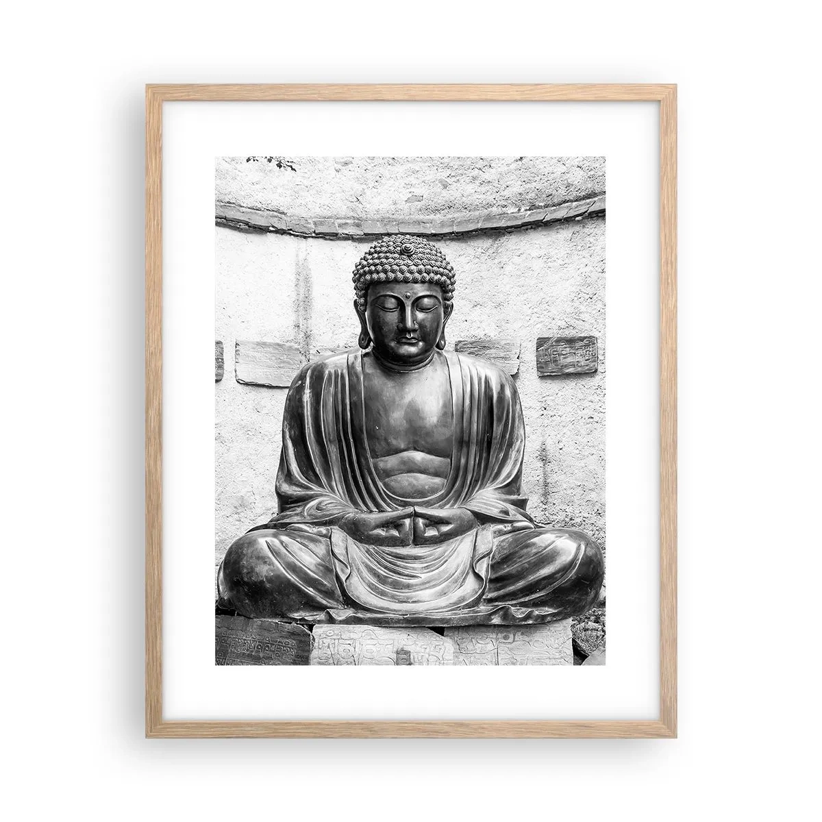 Plakát v rámu světlý dub - U zdroje klidu - 40x50 cm
