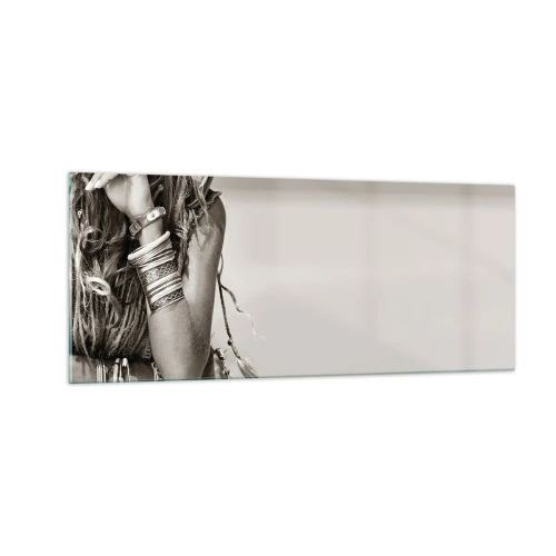 Obraz na skle - Jako dívka - 100x40 cm