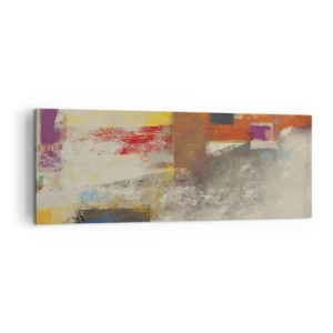 Obraz na plátně - Geometrie barev - 140x50 cm