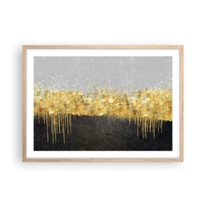Plakát v rámu světlý dub - Dovnitř a vzhůru - 70x50 cm