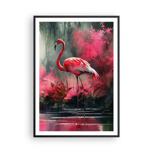 Plakát v černém rámu - Hodiny přírodního kouzla - 70x100 cm