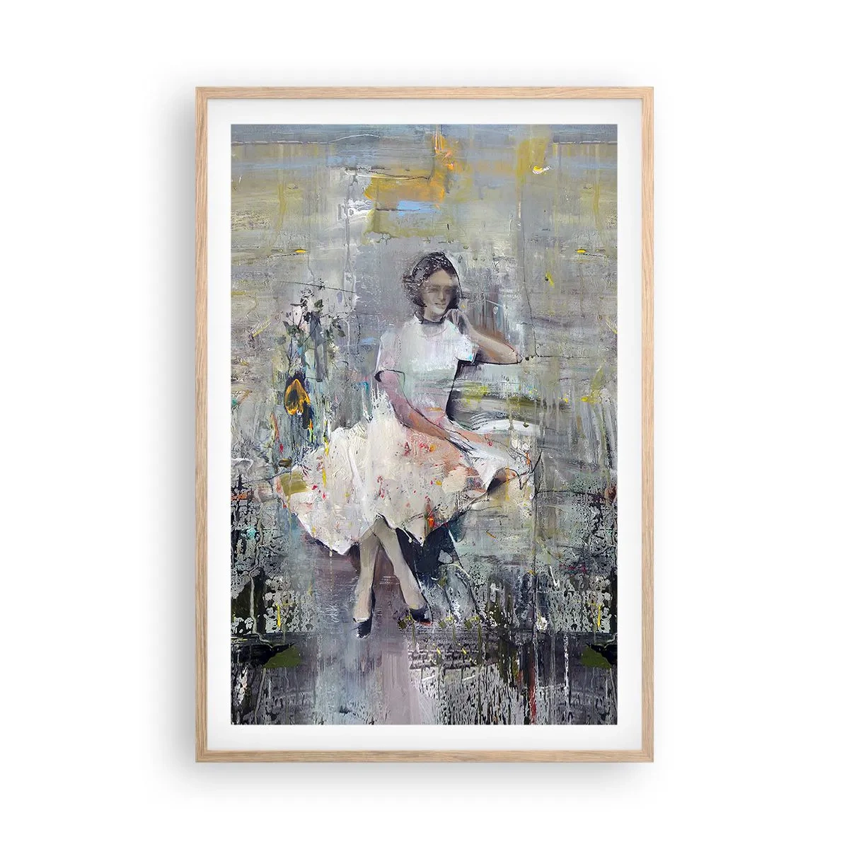 Plakát v rámu světlý dub - Klasická a moderní - 61x91 cm