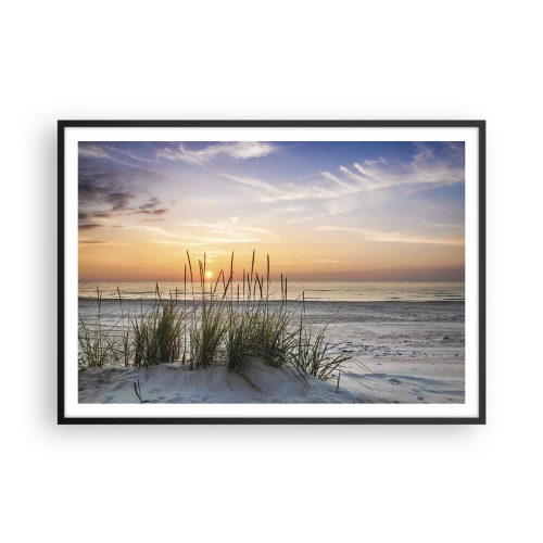 Plakát v černém rámu - Podívej se, představ si a pociť - 100x70 cm