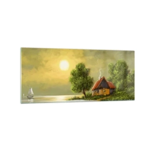 Obraz na skle - Krásně, jako z obrázku - 120x50 cm