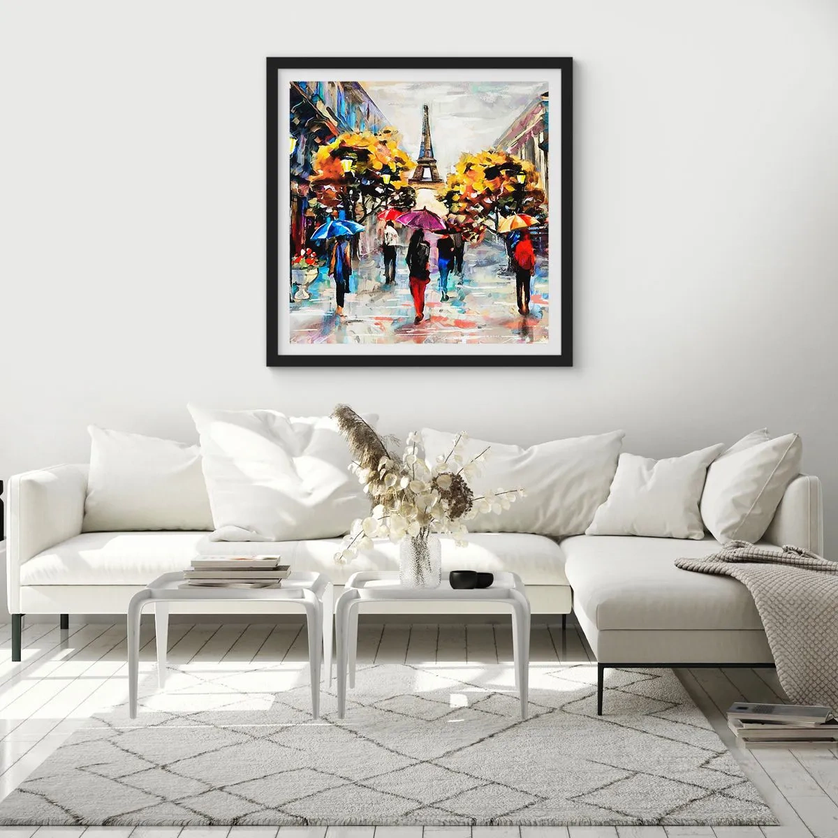 Plakát v černém rámu - Na podzim zvlášť krásný - 50x50 cm