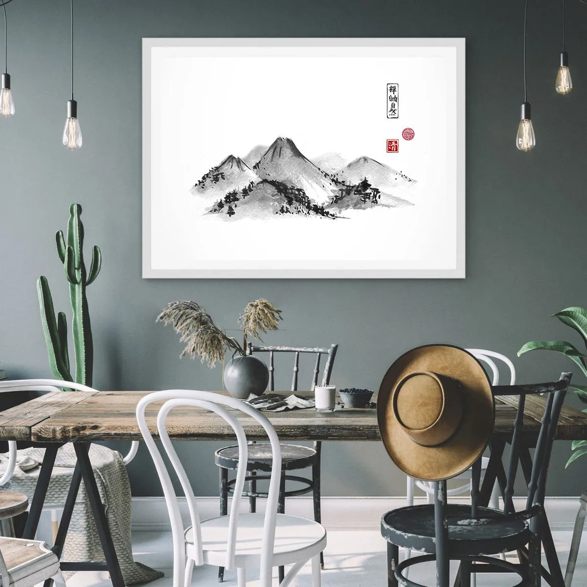 Plakát v bílém rámu - Za hranicí vzdálenosti - 70x50 cm