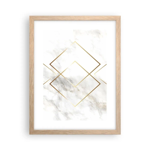 Plakát v rámu světlý dub - Pohled na nekonečno - 30x40 cm