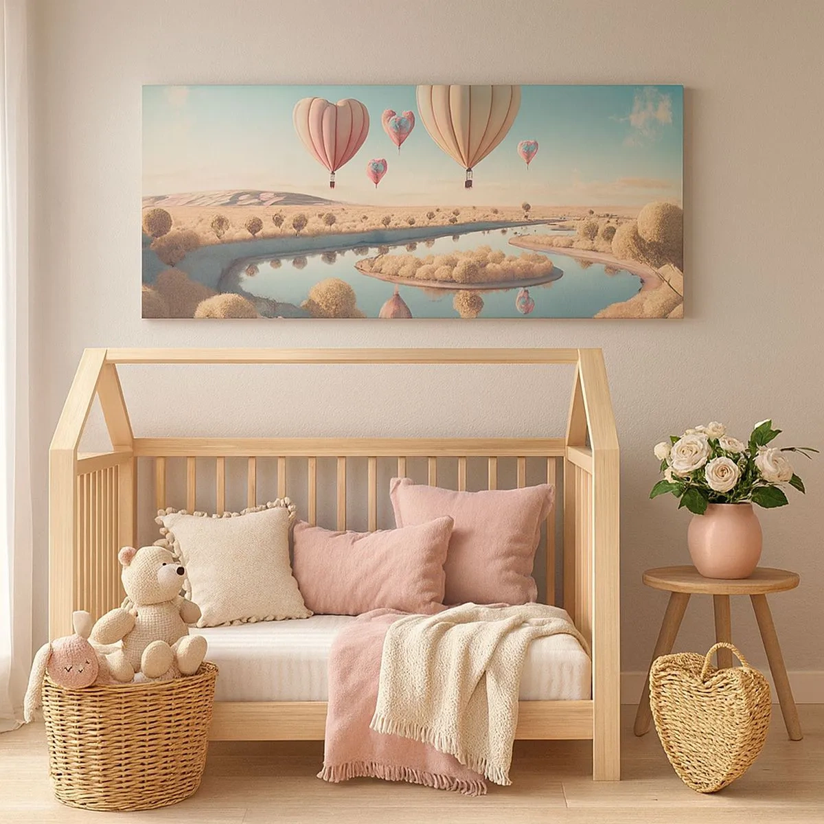 Obraz na plátně - Láska tě nechá vzlétnout - 100x40 cm