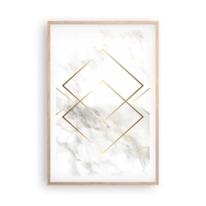 Plakát v rámu světlý dub - Pohled na nekonečno - 61x91 cm