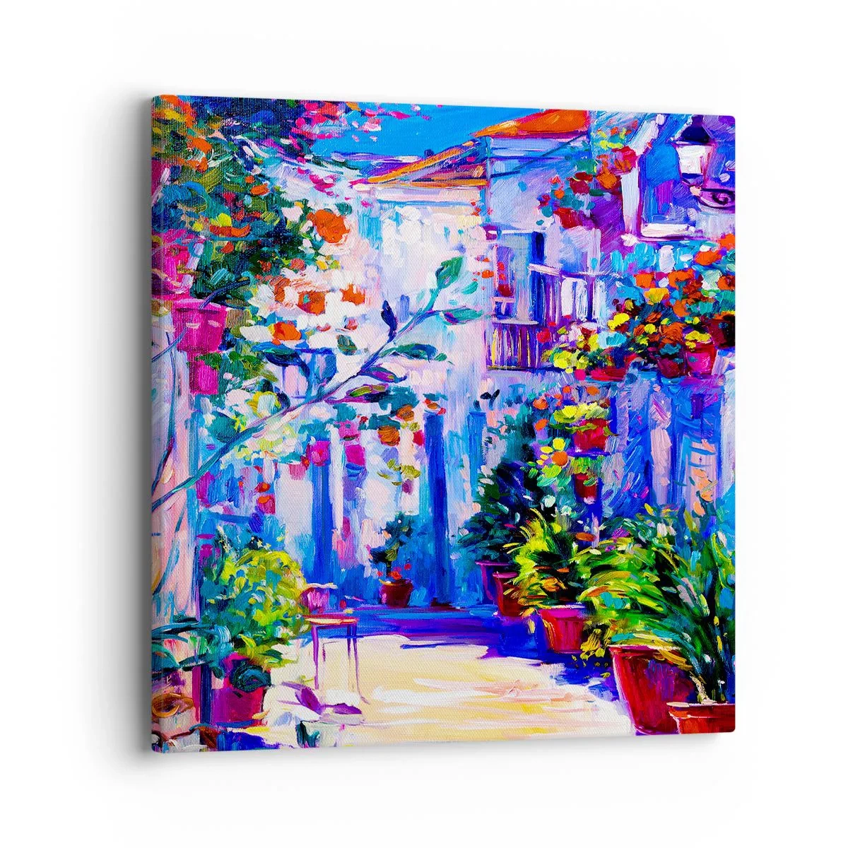 Obraz na plátně - Imprese - italská ulička - 40x40 cm