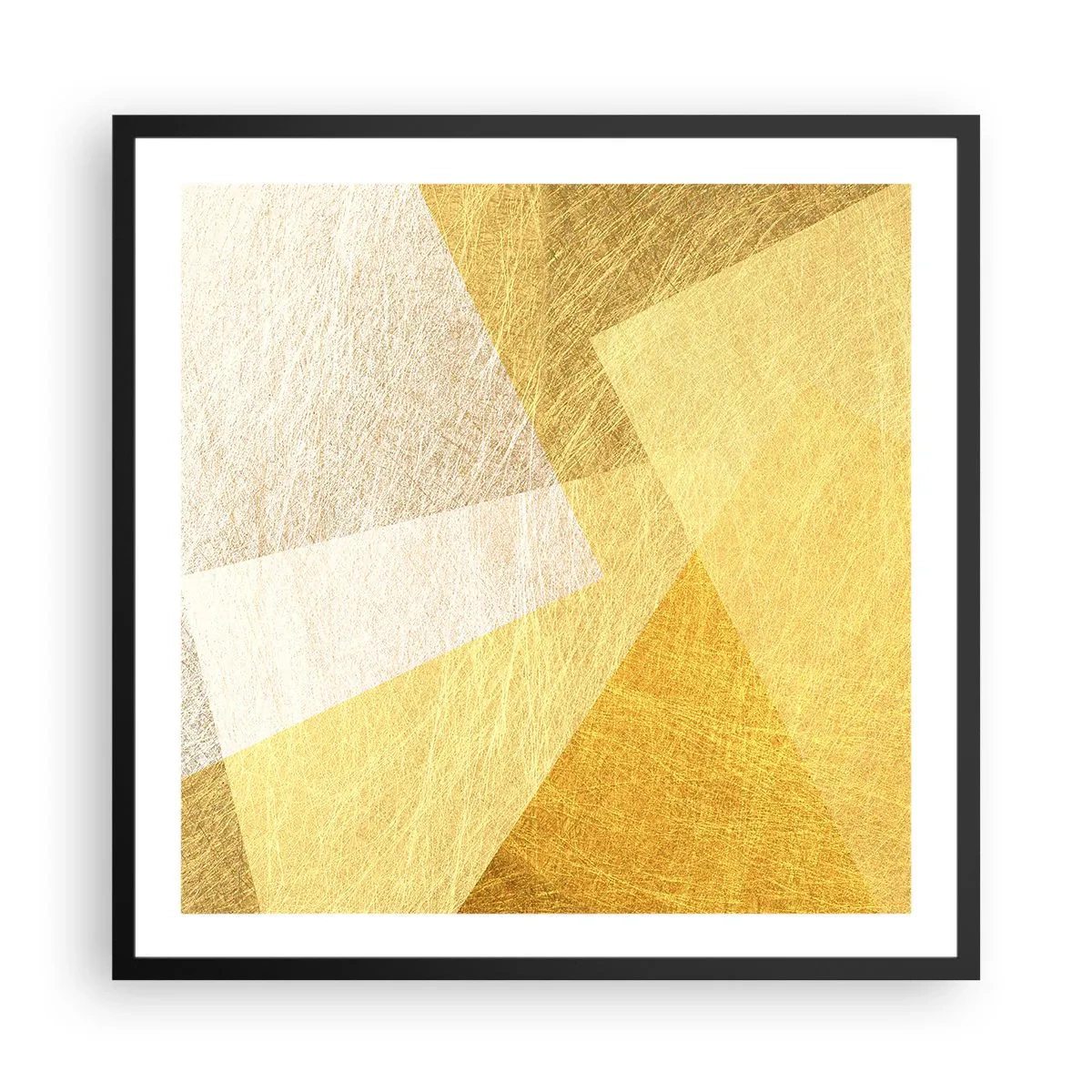 Plakát v černém rámu - Počasí geometrie - 60x60 cm