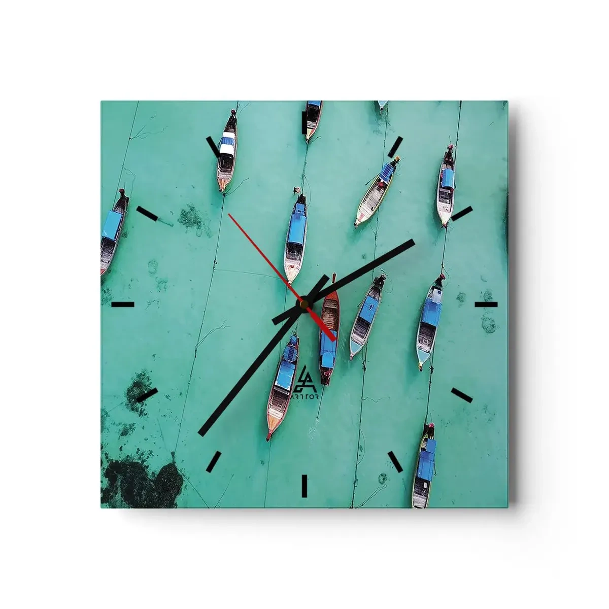Nástěnné hodiny - V radostném očekávání - 40x40 cm