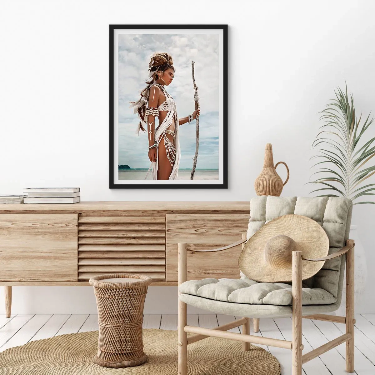 Plakát v černém rámu - Královna tropů - 61x91 cm