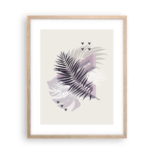 Plakát v rámu světlý dub - Stín stínu - 40x50 cm