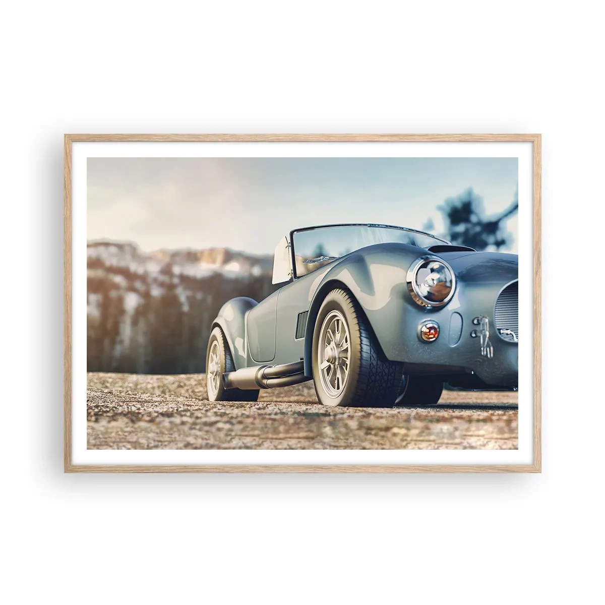 Plakát v rámu světlý dub - Protože na stylu záleží - 100x70 cm