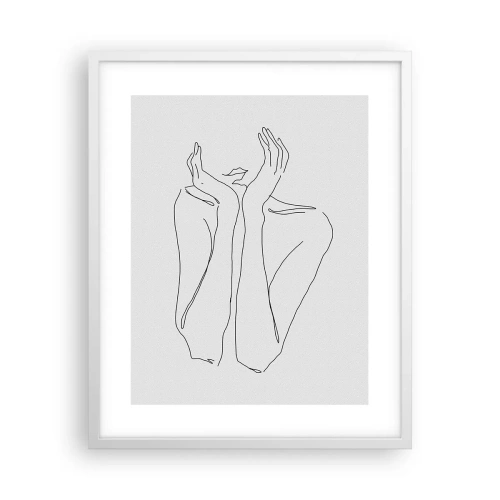 Plakát v bílém rámu - O čem sní dívky - 40x50 cm