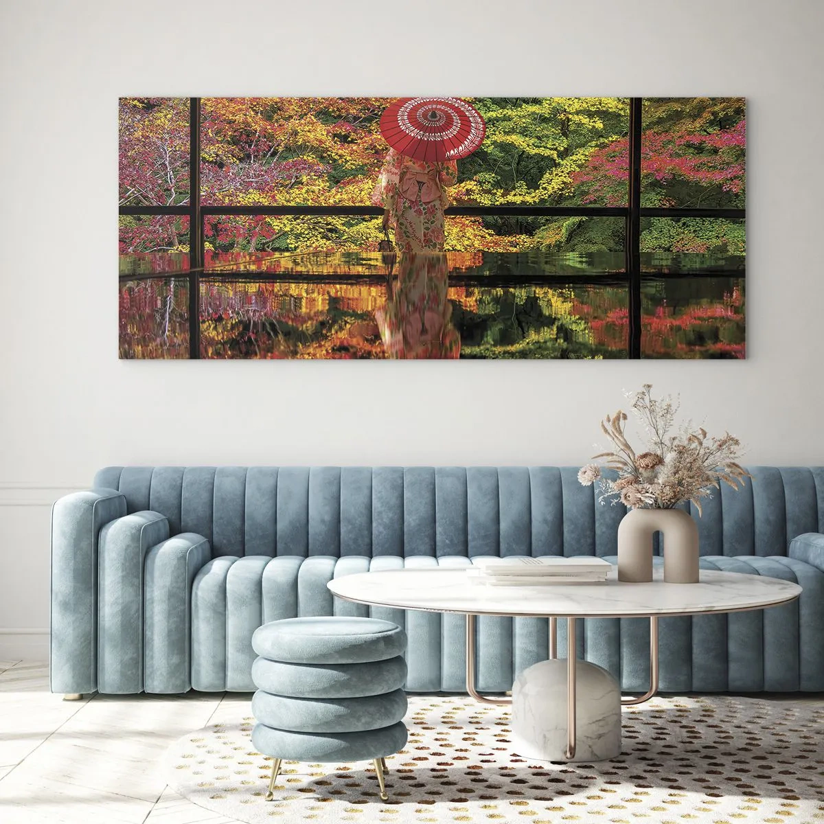 Obraz na skle - V chrámu přírody - 160x50 cm