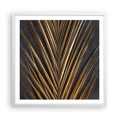 Plakát v bílém rámu - Zlato tropů - 60x60 cm