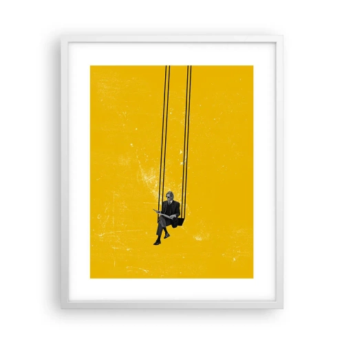 Plakát v bílém rámu - Den jako každý jiný - 40x50 cm