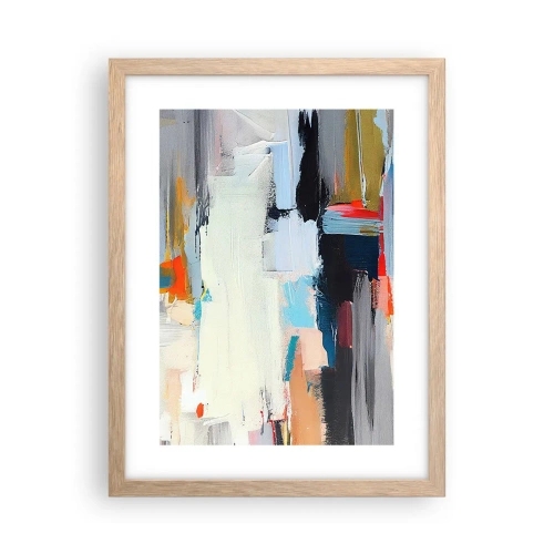 Plakát v rámu světlý dub - Nějaký způsob? - 30x40 cm