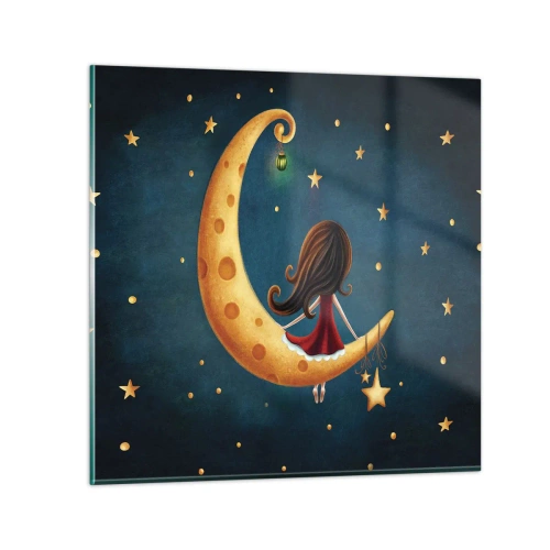 Obraz na skle - Kdysi dávno… - 70x70 cm