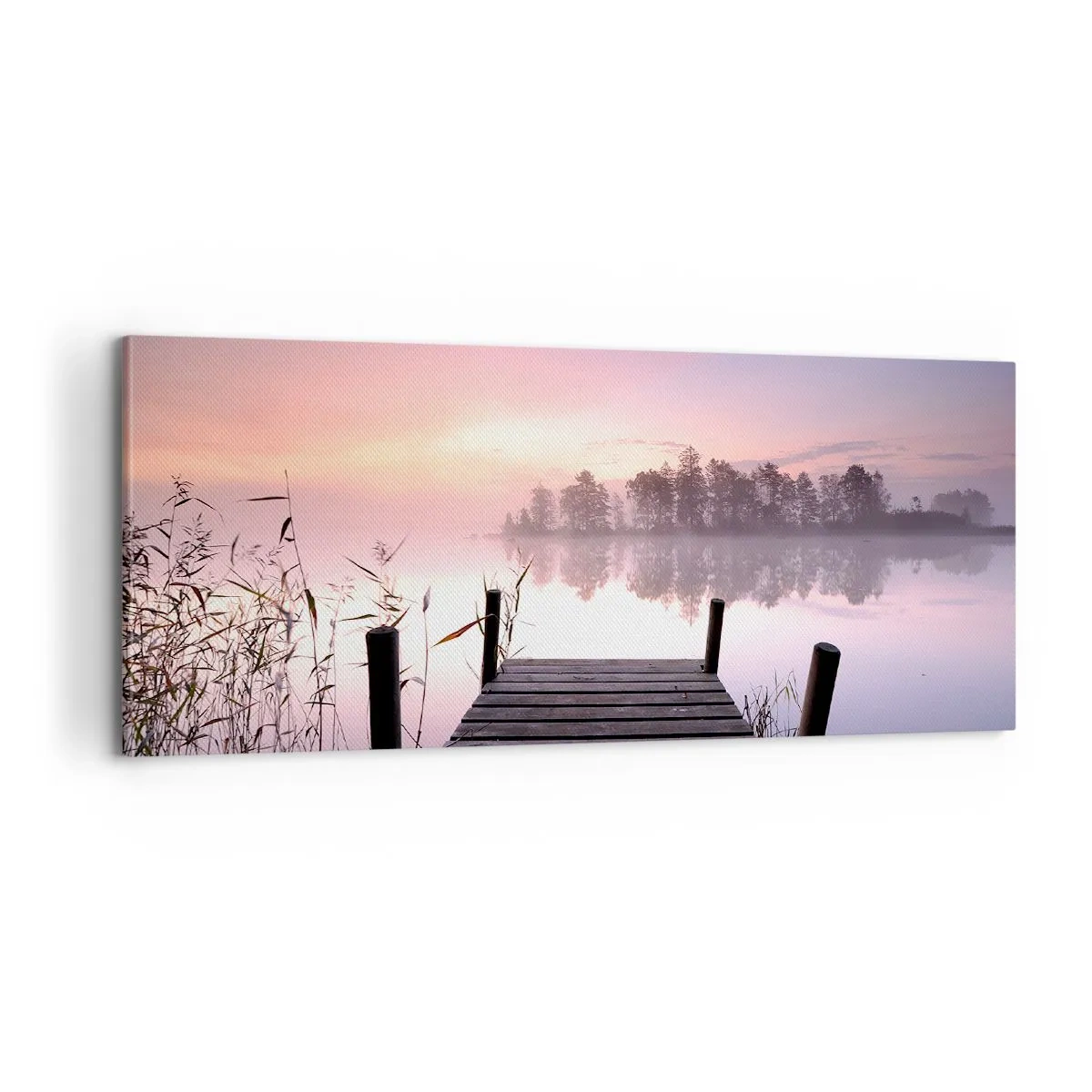 Obraz na plátně - Z liliové mlhy… - 100x40 cm