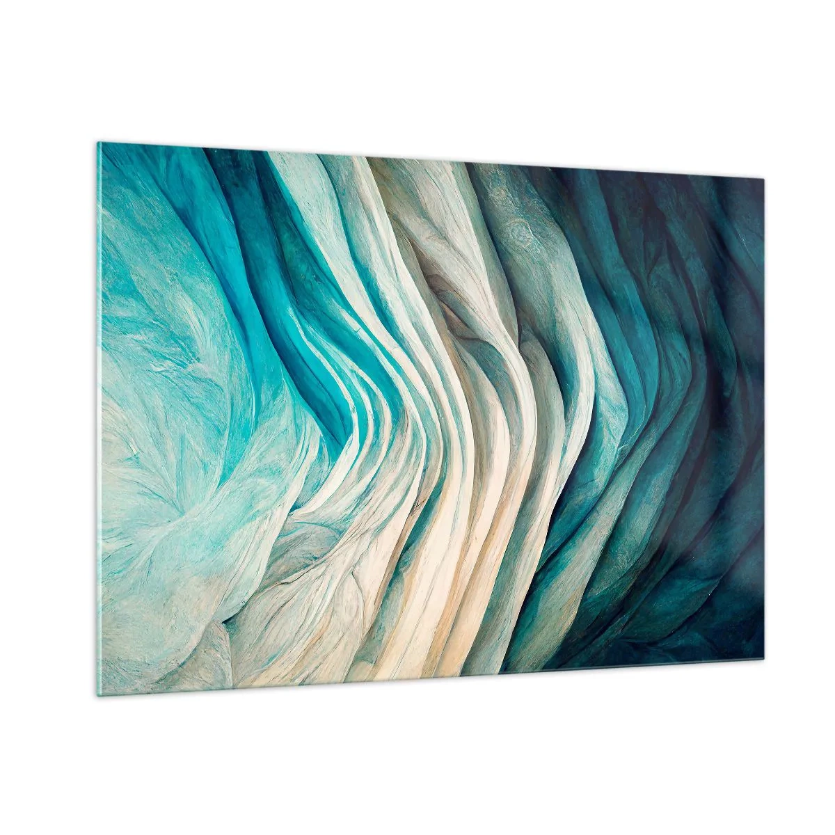 Obraz na skle - Modrá neukojitelnost - 100x70 cm