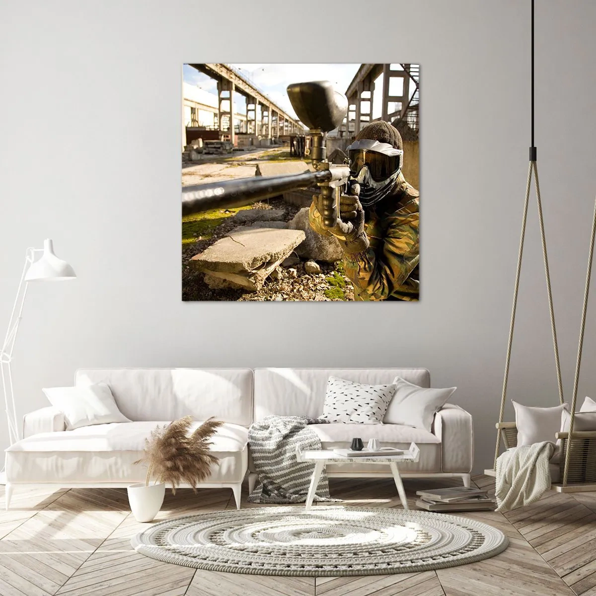 Obraz na plátně - I vy můžete být hrdinou - 60x60 cm