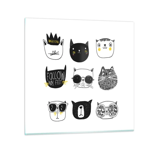 Obraz na skle - Každý jiný - 30x30 cm