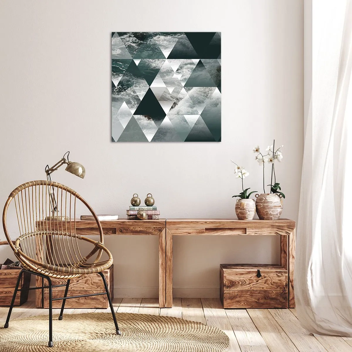 Obraz na plátně - Křišťálová perspektiva - 60x60 cm