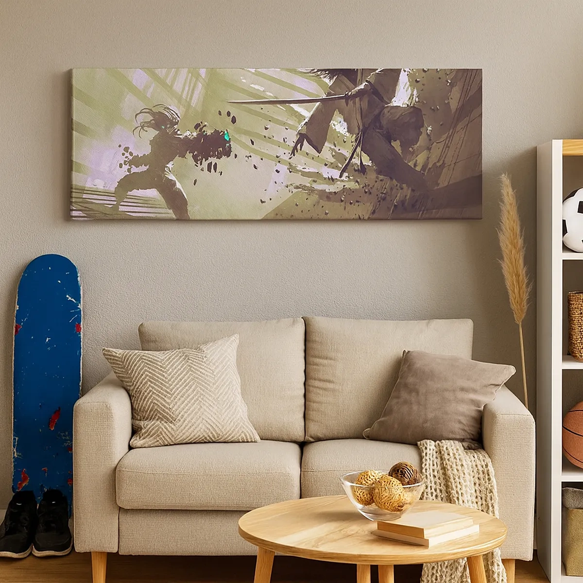 Obraz na plátně - I ty můžeš být samurajem - 30x30 cm