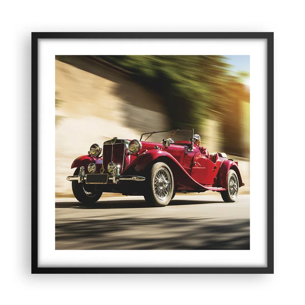 Plakát v černém rámu - Krásnější než Níké Samothrácká - 50x50 cm