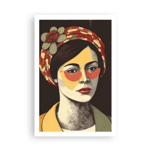 Plakát - Korálová dáma - 61x91 cm