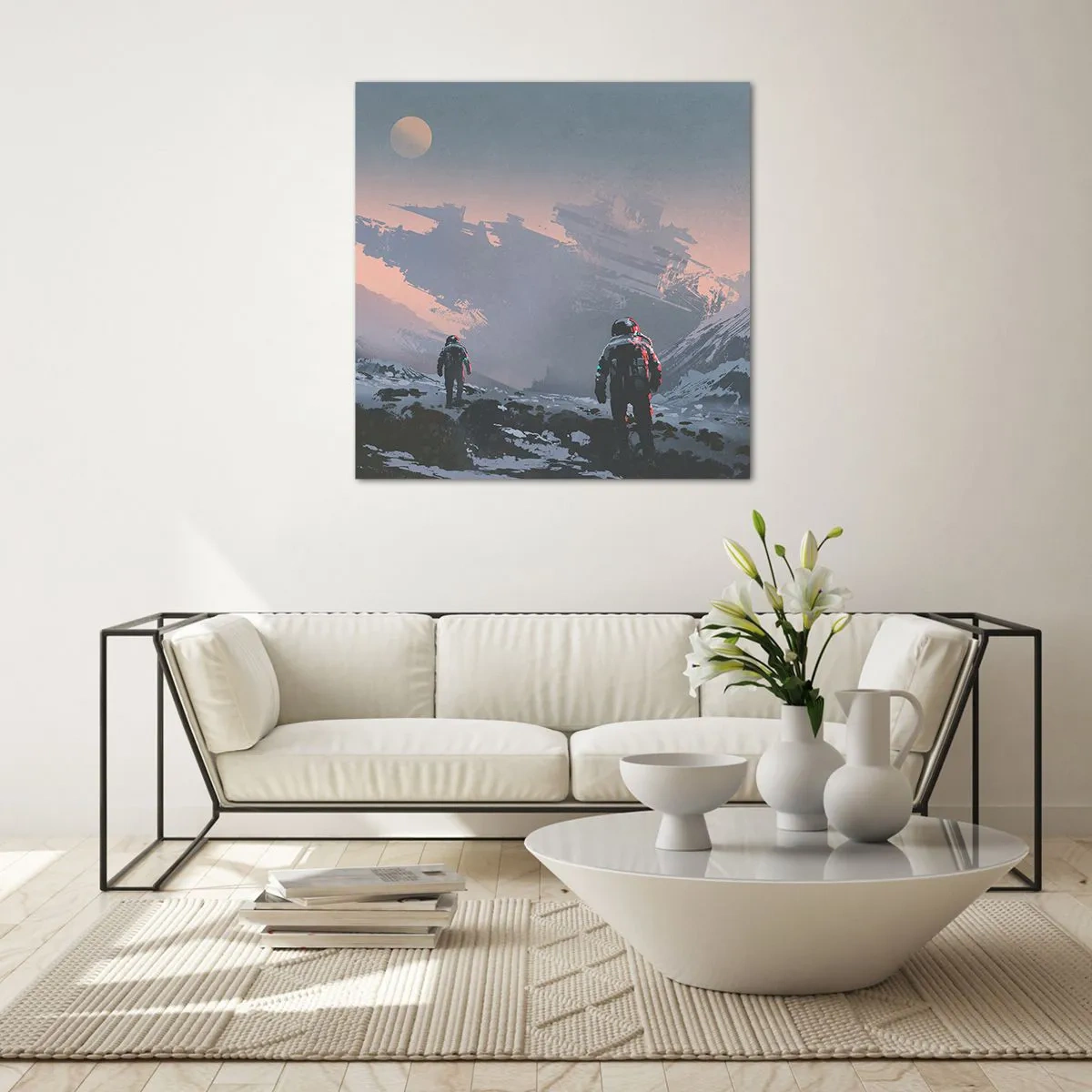 Obraz na skle - Pod neznámou hvězdou - 60x60 cm