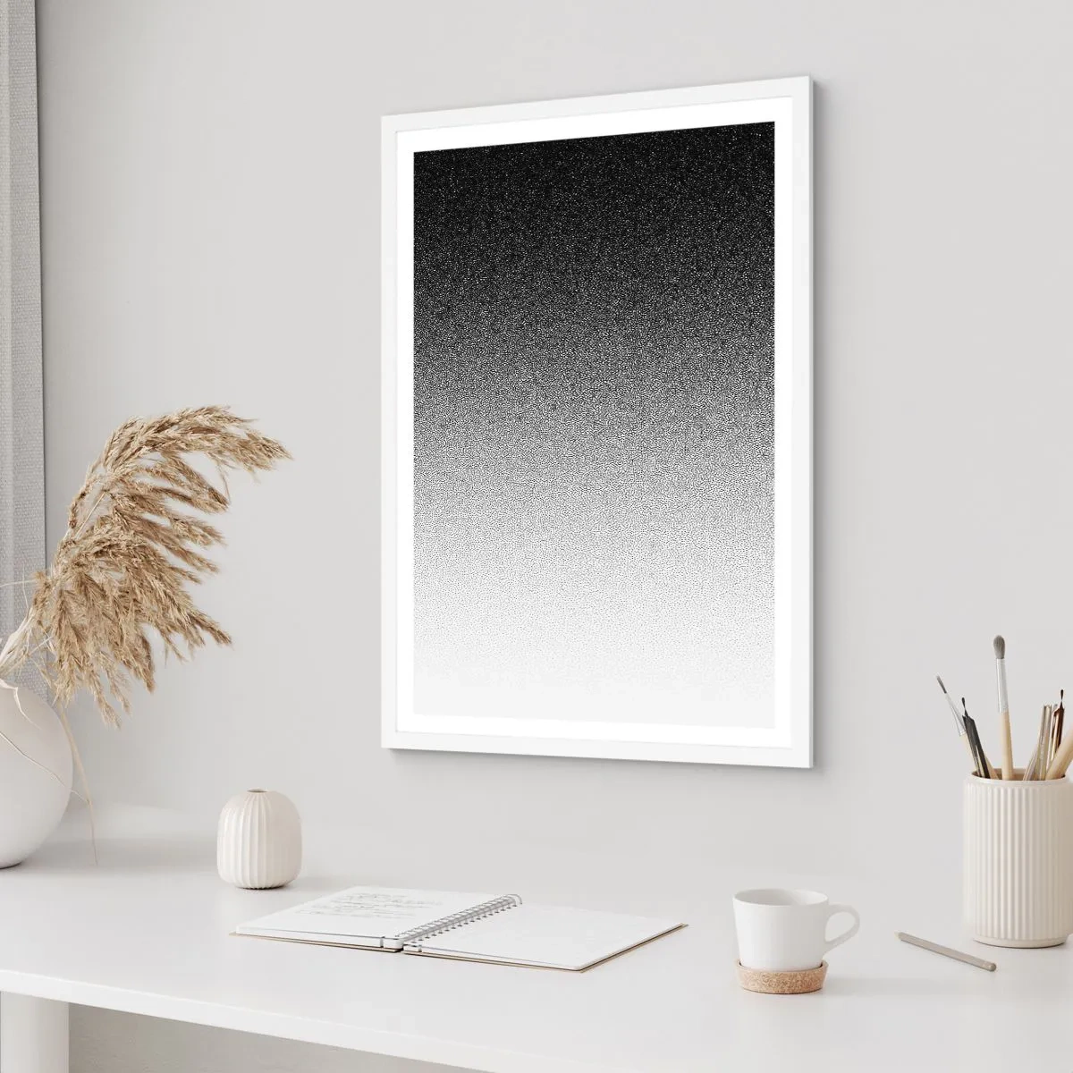 Plakát v bílém rámu - Směrem ke světlu - 50x70 cm