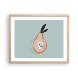 Plakát v rámu světlý dub - Pronikání do podstaty věcí - 50x40 cm