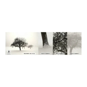 Vzor Fototapety Premium Canvas - Zimní sen - Grafika, Strom, Příroda - 100x30 cm