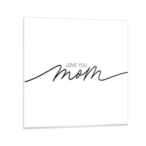 Obraz na skle - Velké emoce - 60x60 cm