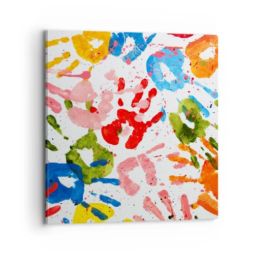 Obraz na plátně - Jdi ve stopách - 70x70 cm