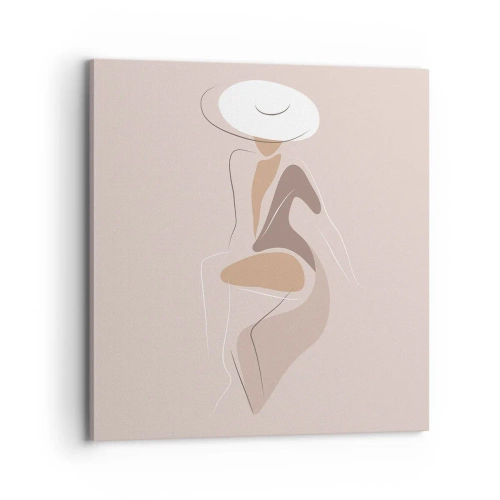 Obraz na plátně - Jak vypadá pravá dáma? - 70x70 cm