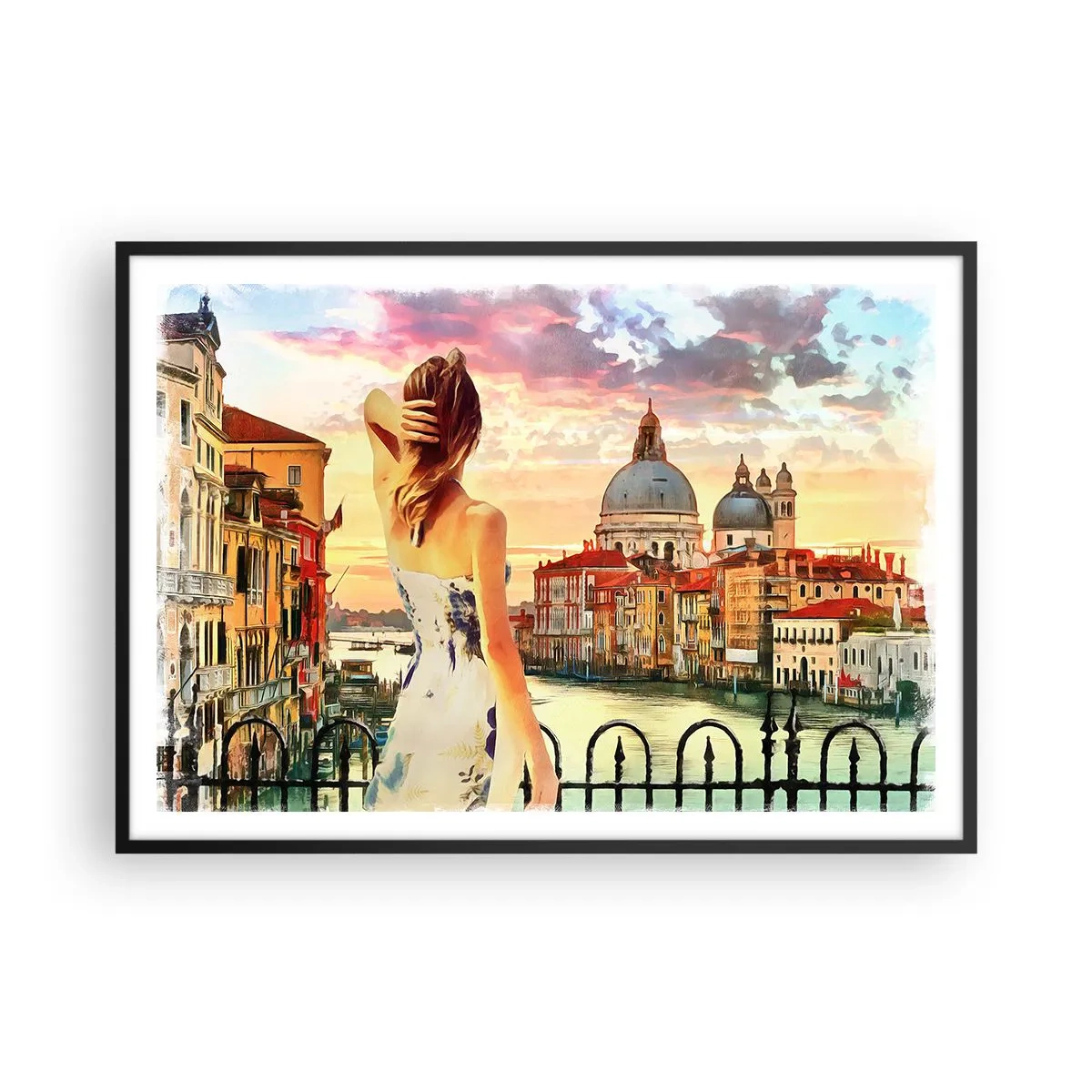 Plakát v černém rámu - Pokud dobrodružství, tak jenom v… - 100x70 cm