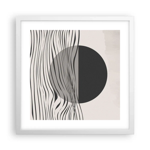 Plakát v bílém rámu - Poloviční kompozice - 40x40 cm