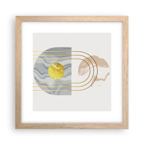 Plakát v rámu světlý dub - Jas a zářivost - 30x30 cm