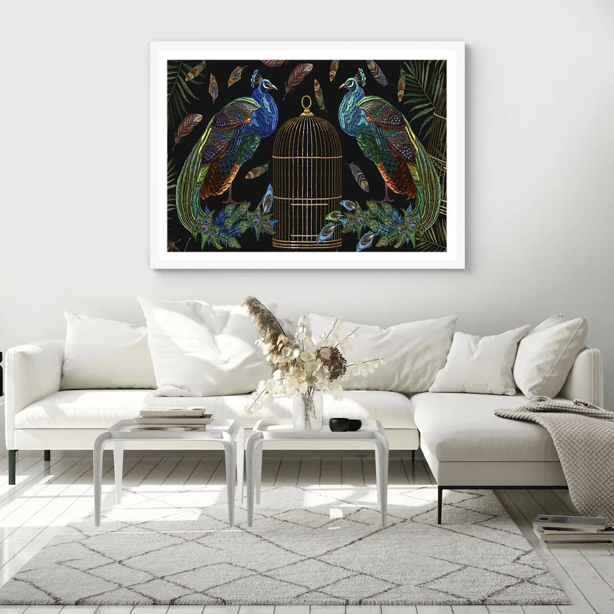 Plakát v bílém rámu - V královském rouchu - 100x70 cm