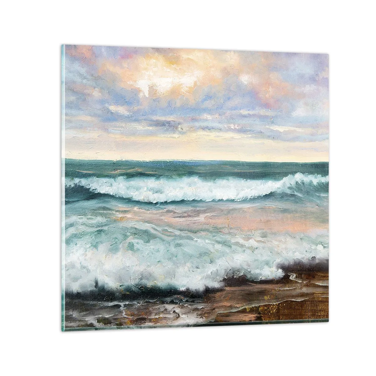 Obraz na skle - Tady uhladíš duši - 60x60 cm