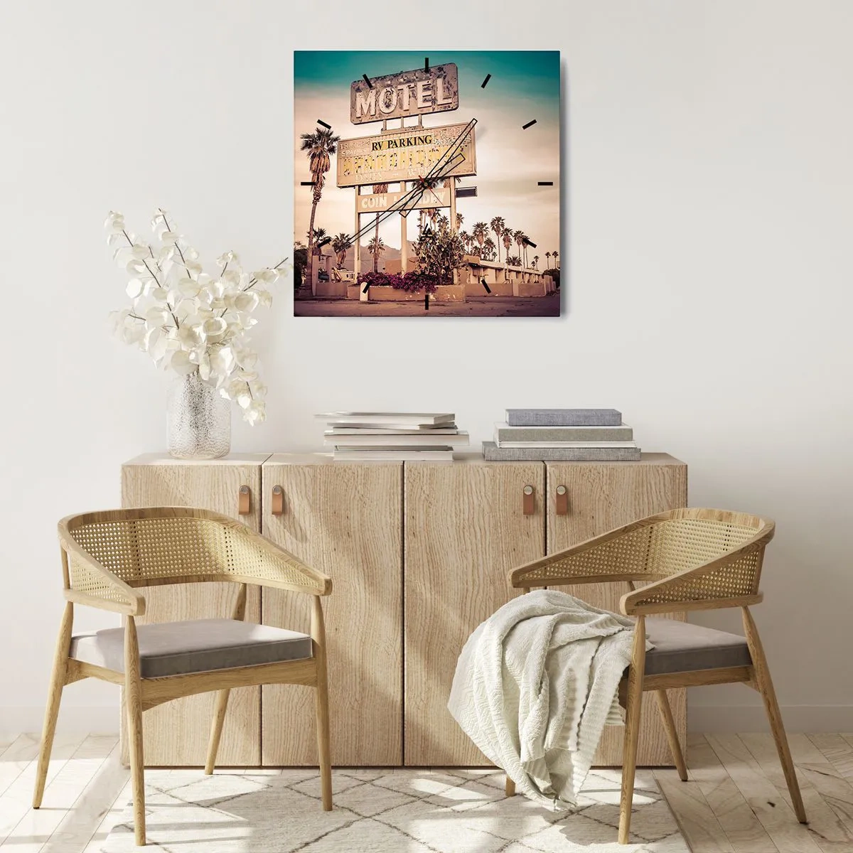 Nástěnné hodiny - Zde se zastavil čas - 30x30 cm